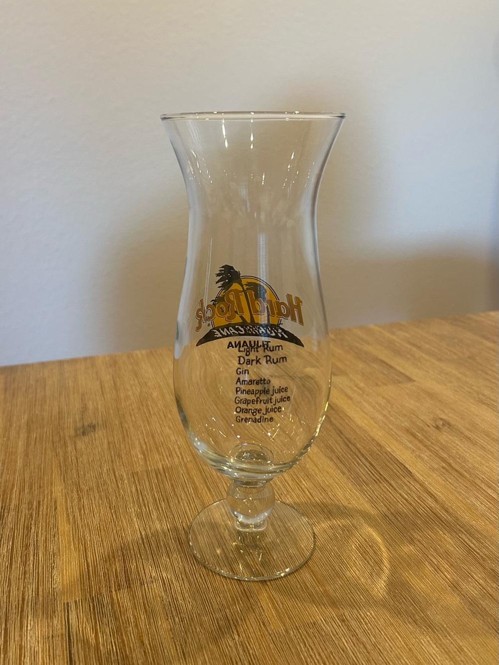 Hard Rock Cafe Tijuana Hurricane Glass - Picture 2 of 2